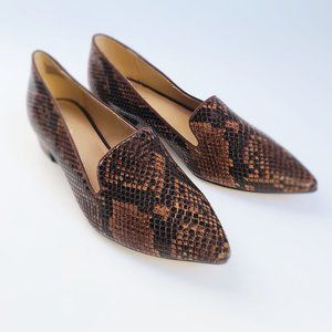 BNWT - EXPRESS Snakeskin Heeled Loafers